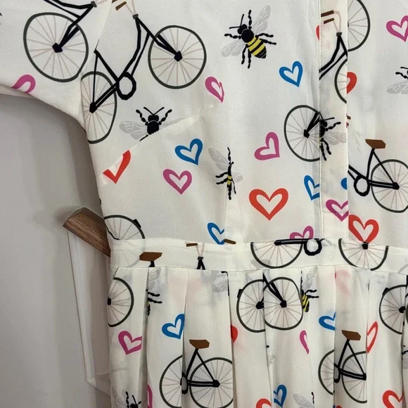 Eloquii Bicycle Print Dress size 14 - Picture 4 of 7